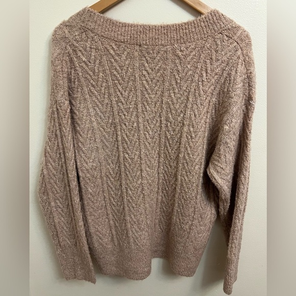 New With Tag 💫Jason Wu V-Neck Sweater in Soft Brown - Picture 11 of 12